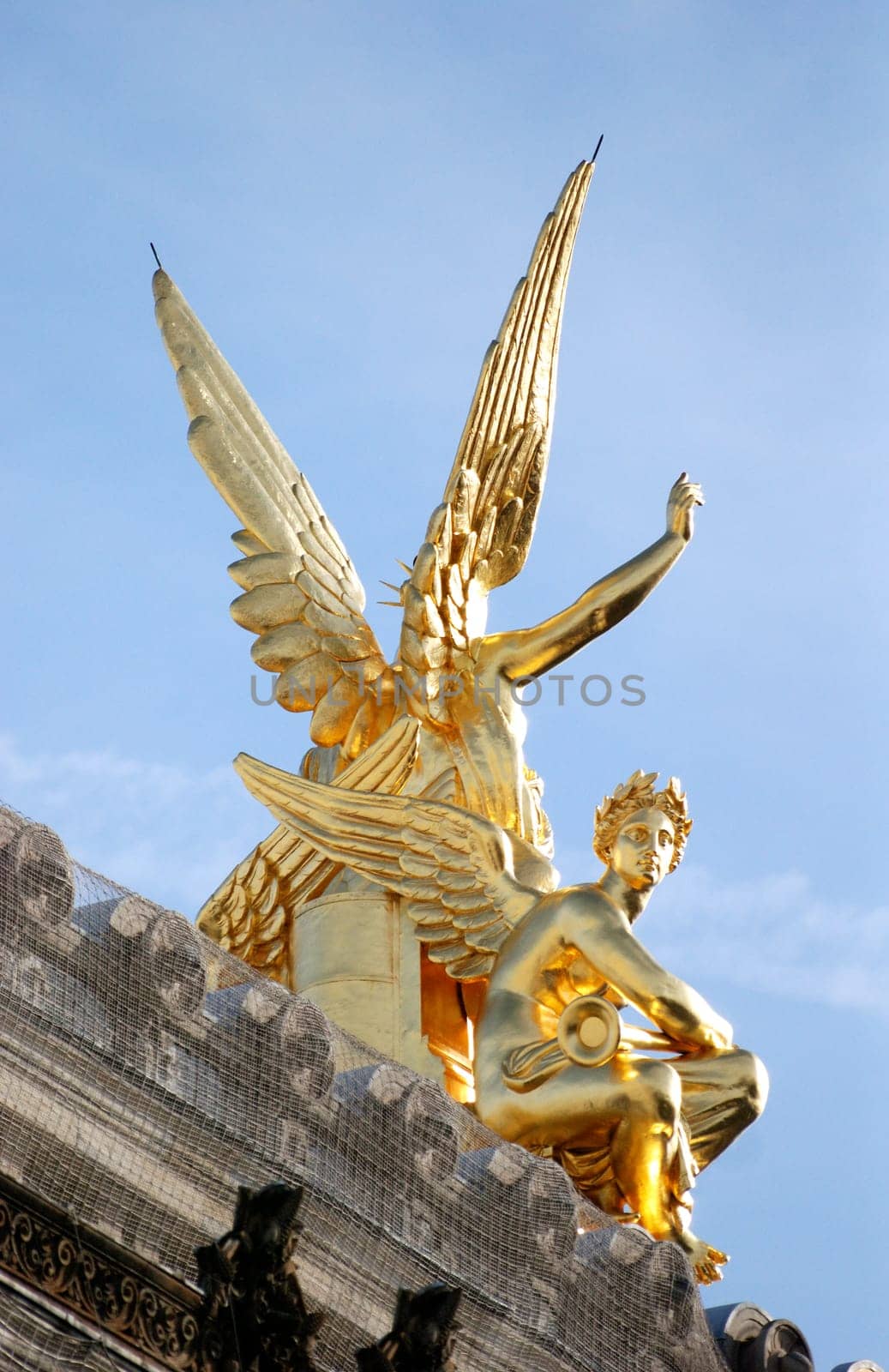 Angel figure at the Paris Opera