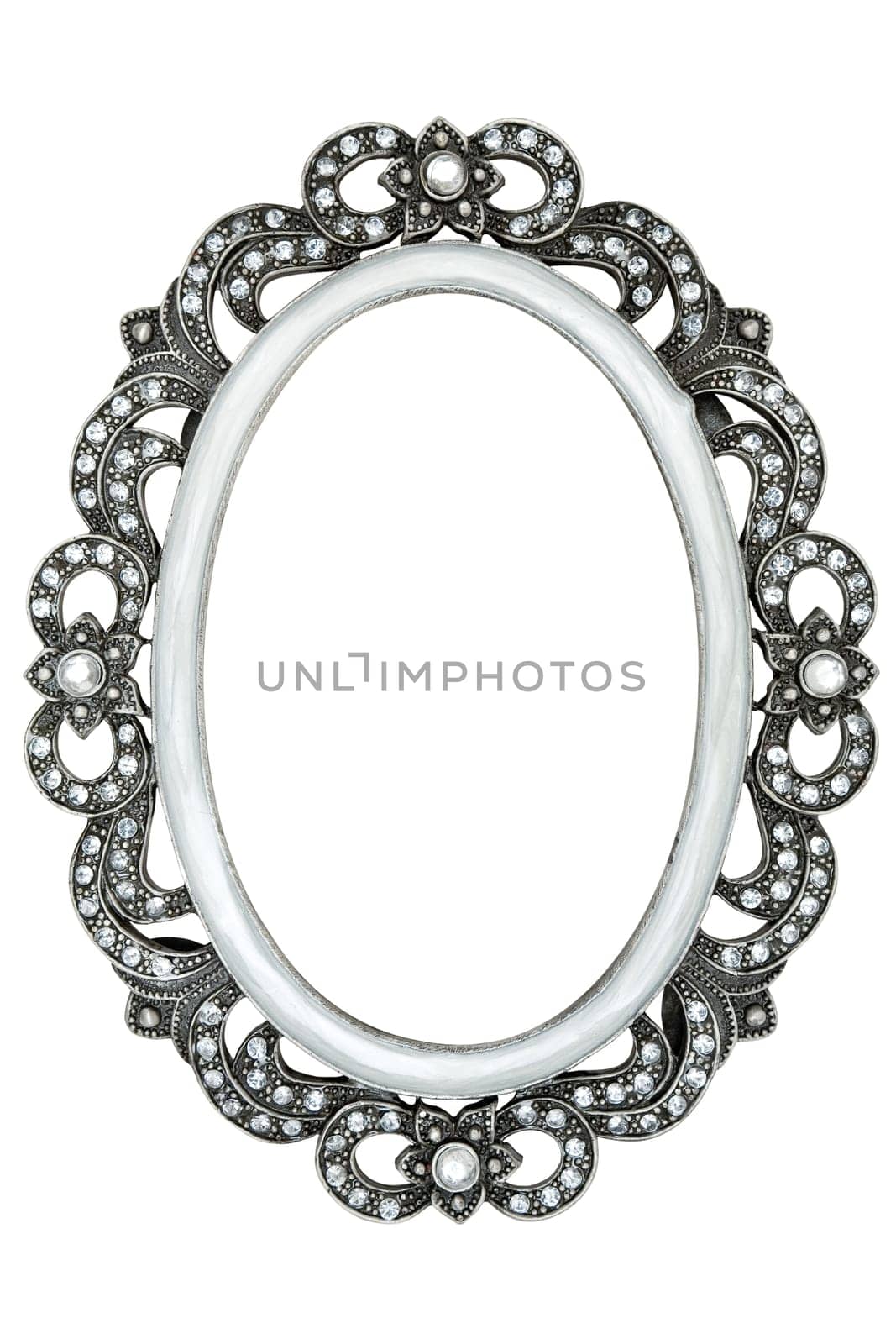 Gem-encrusted frame