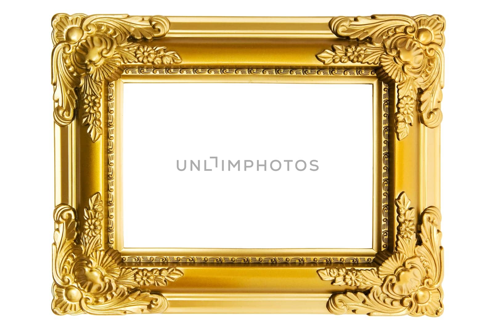 Gold-plated plastic frame