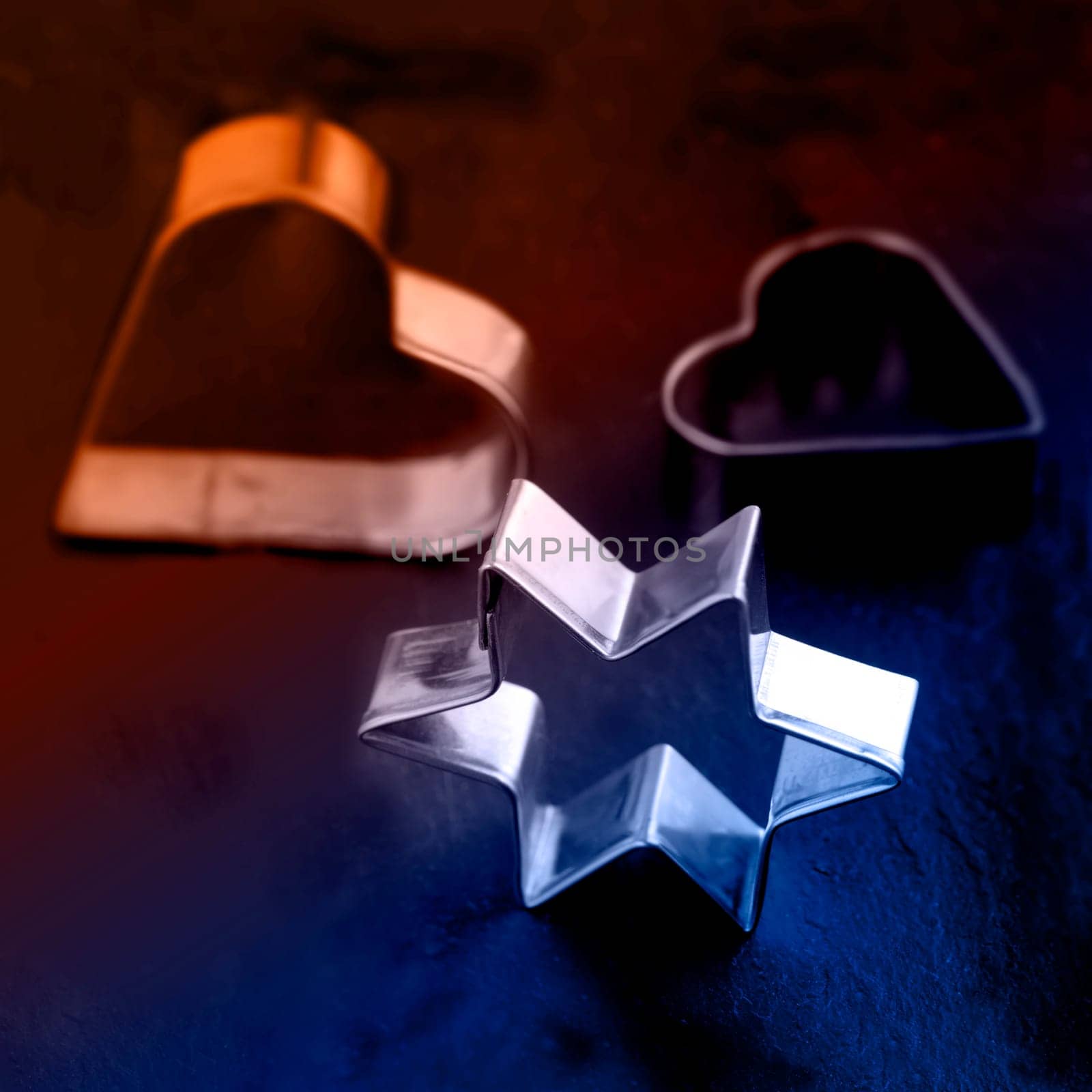 Star molds backlit