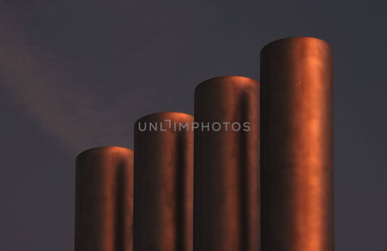 Exhaust Pipes - Night Shot