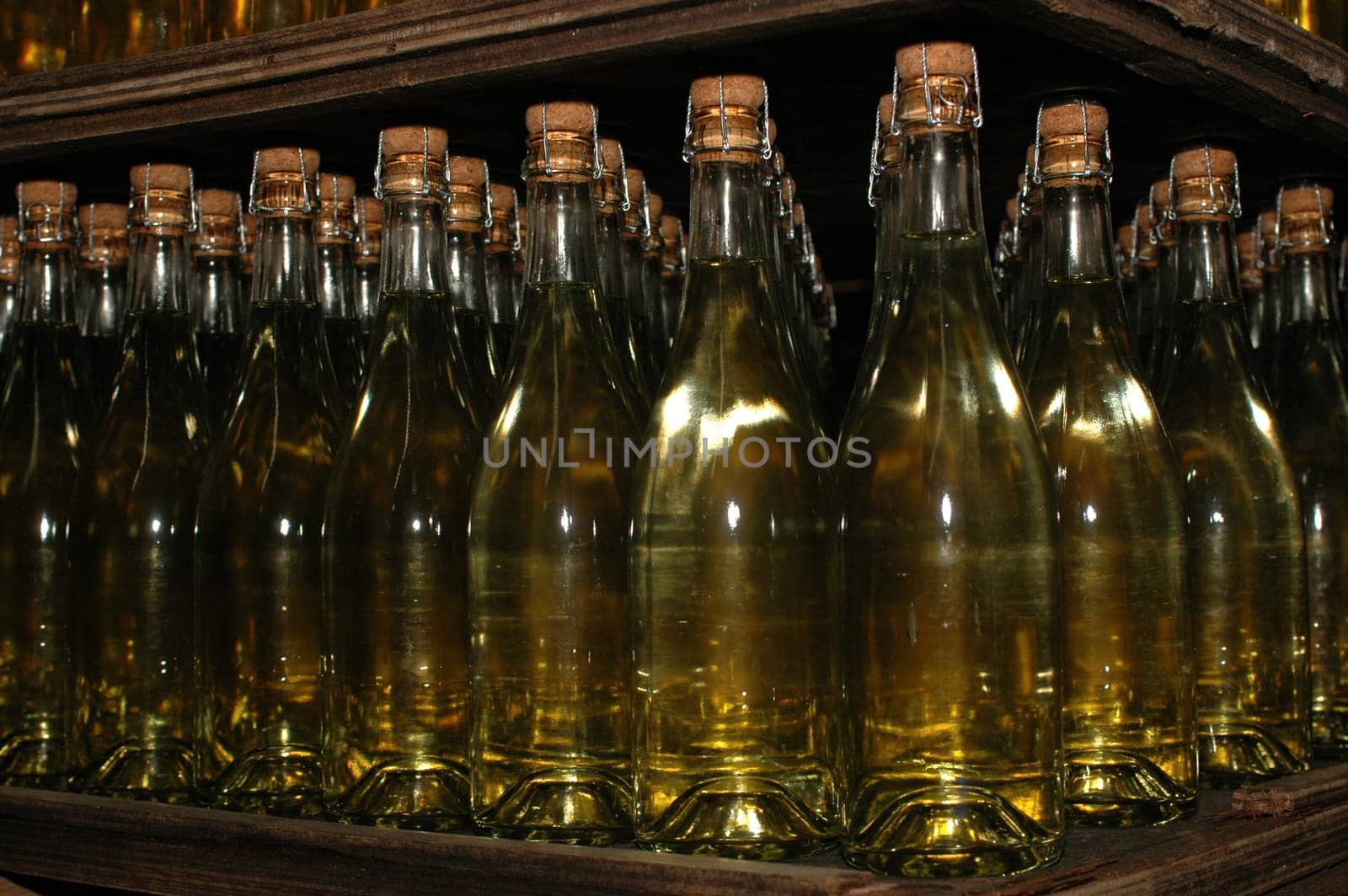 Champagne bottles