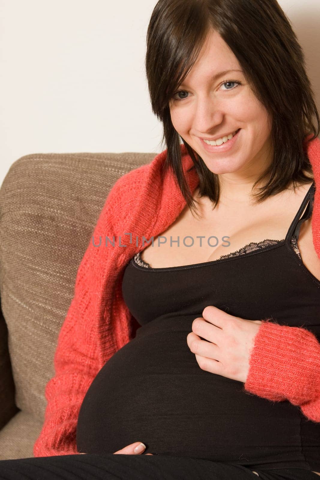 young pregnant woman