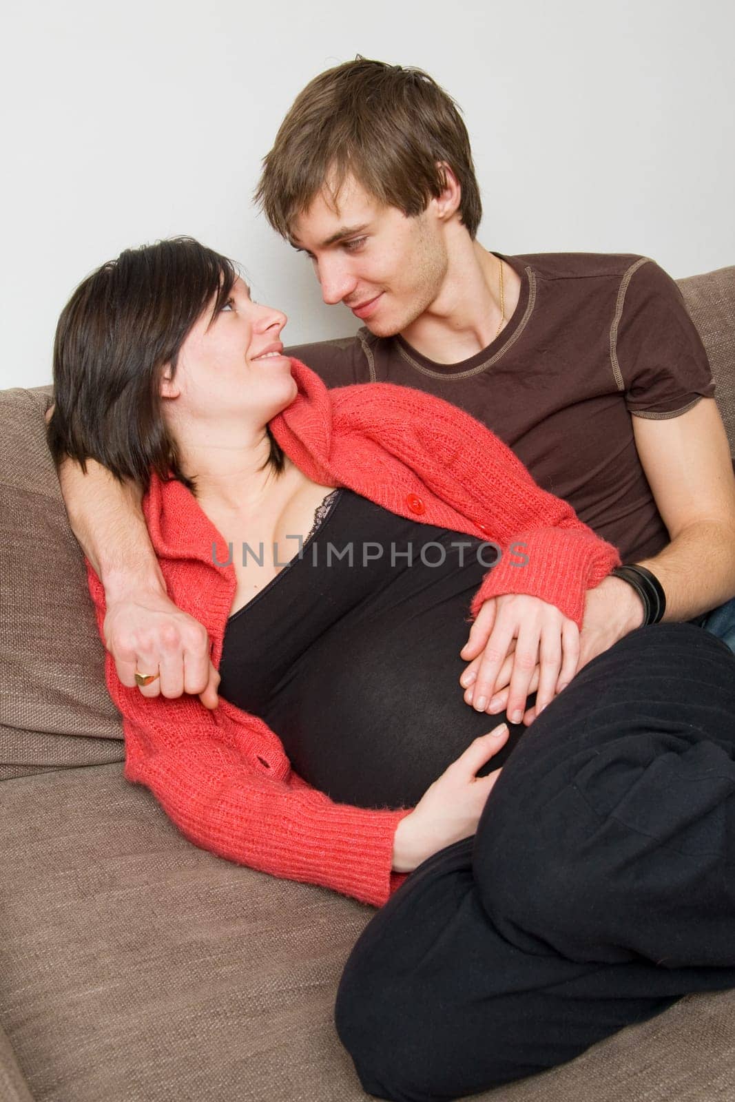 young pregnant woman