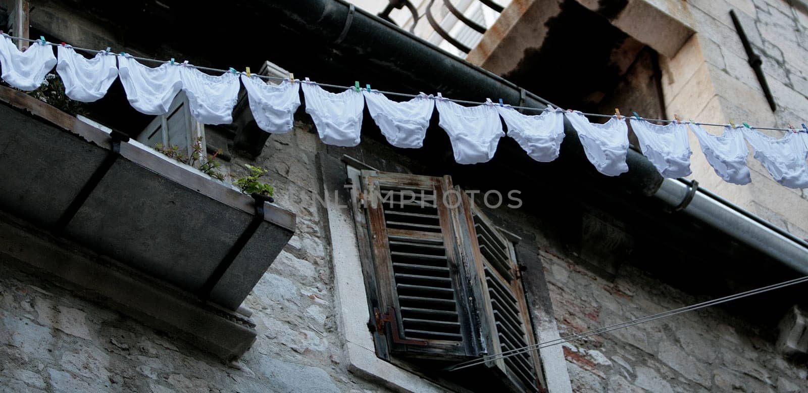 white lingerie laundry day