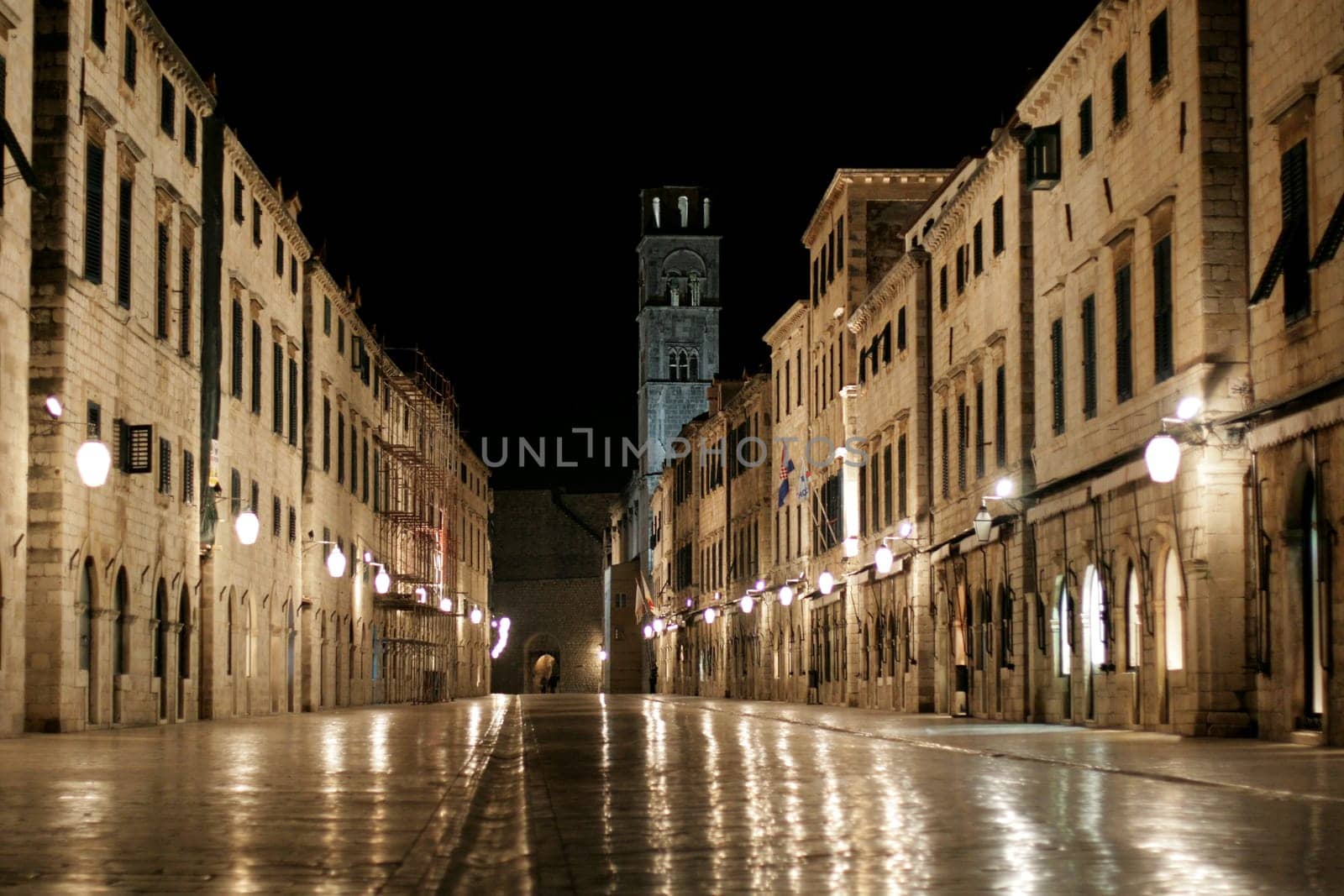 Dubrovnik Old Town at night