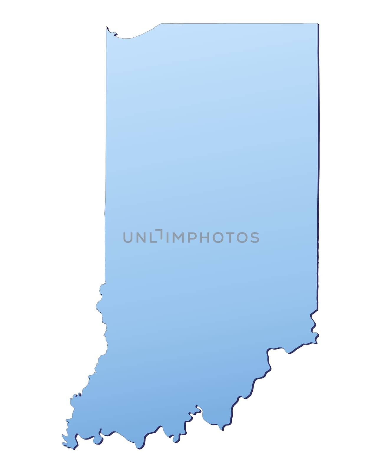 Indiana(USA) map