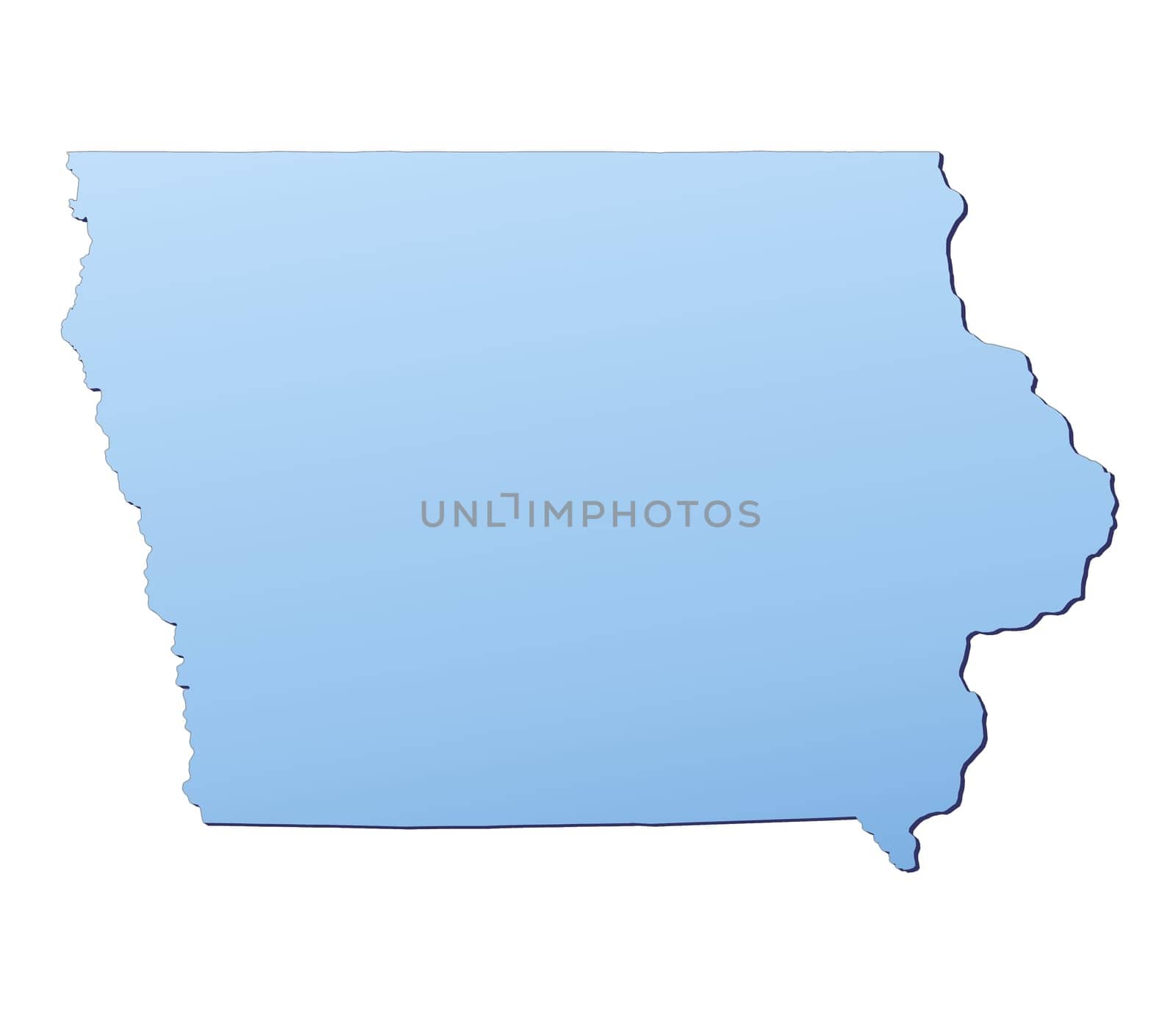 Iowa(USA) map