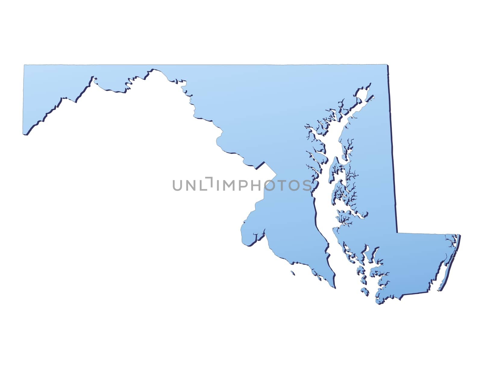 Maryland(USA) map