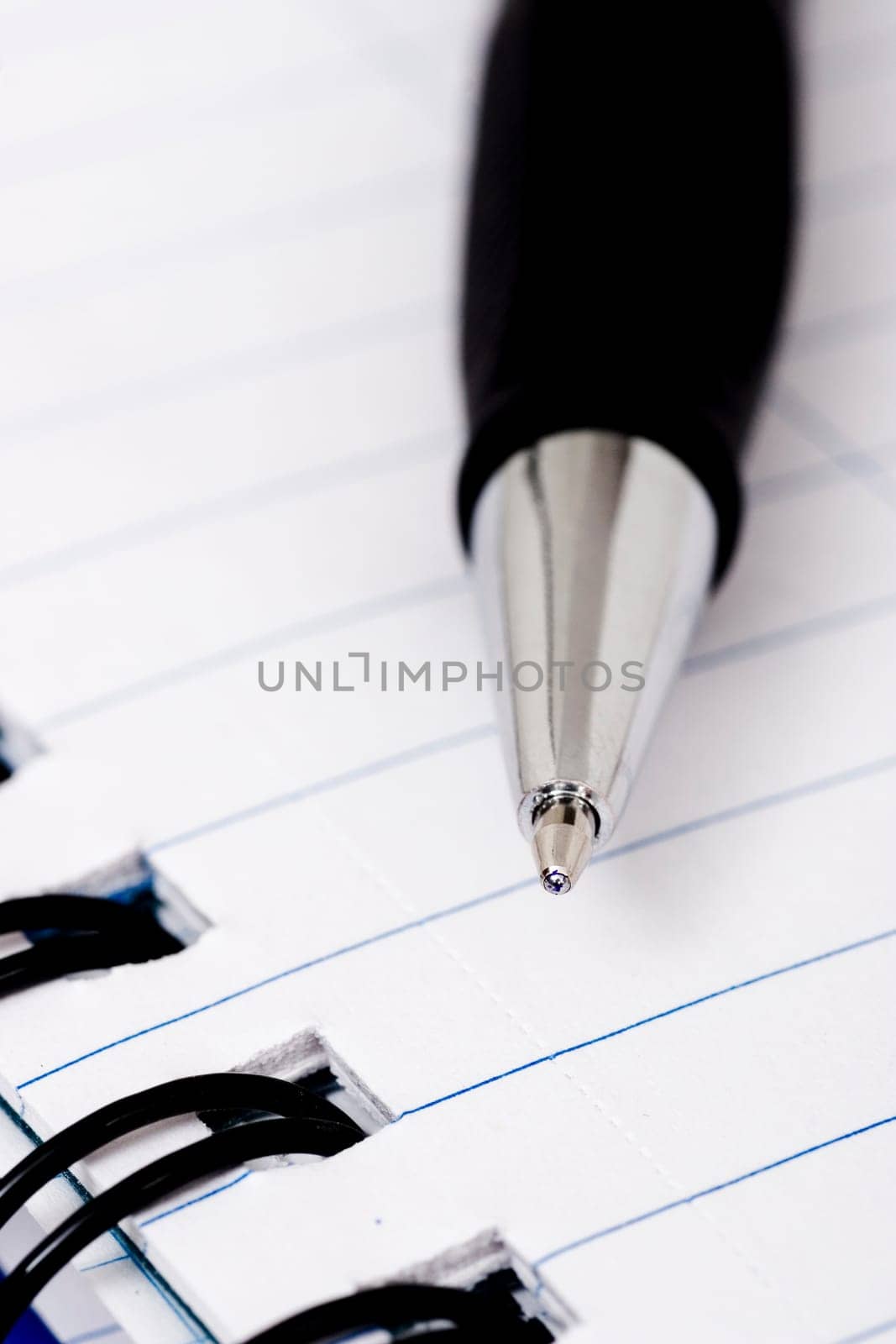 pen on notebook