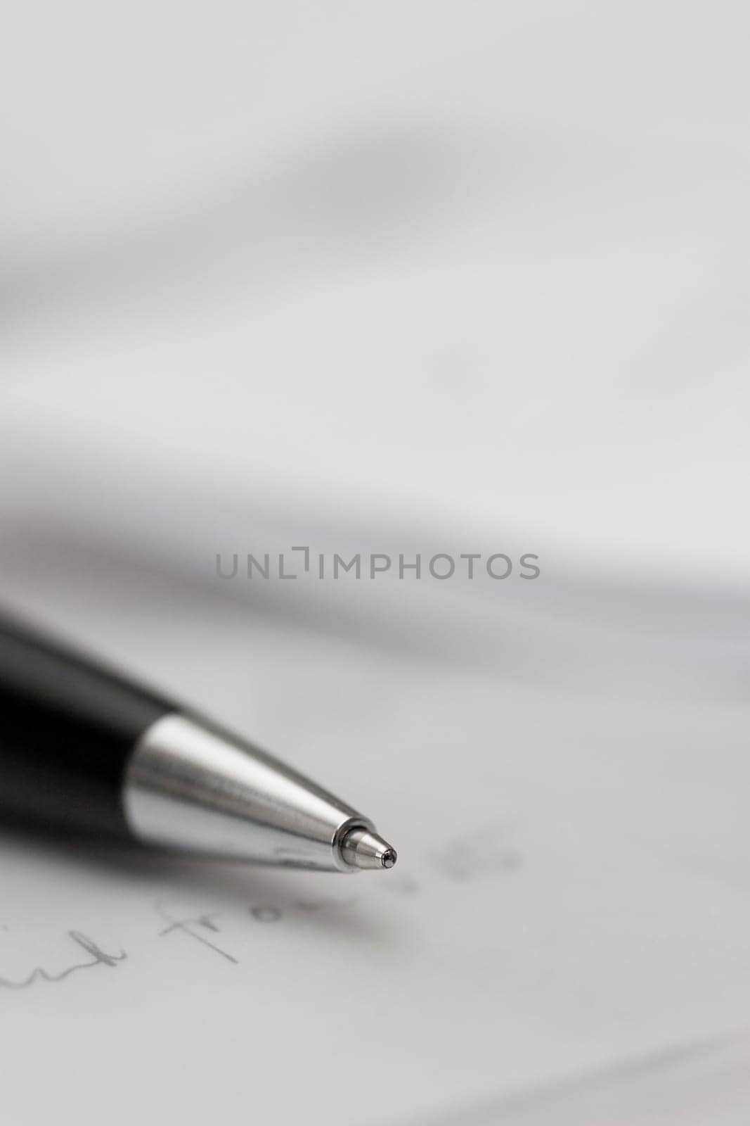 pen on notebook