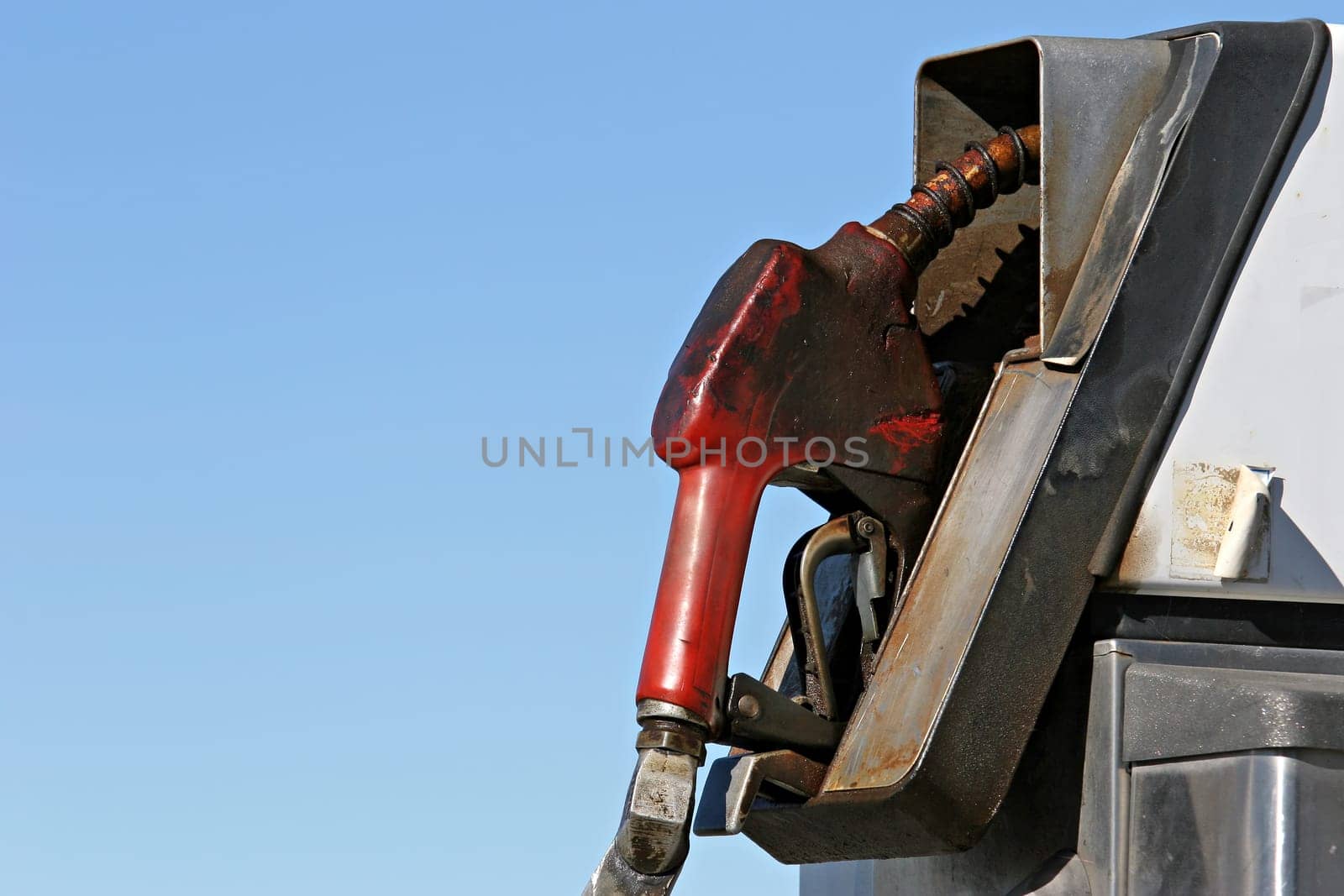 gas pump at gas station
