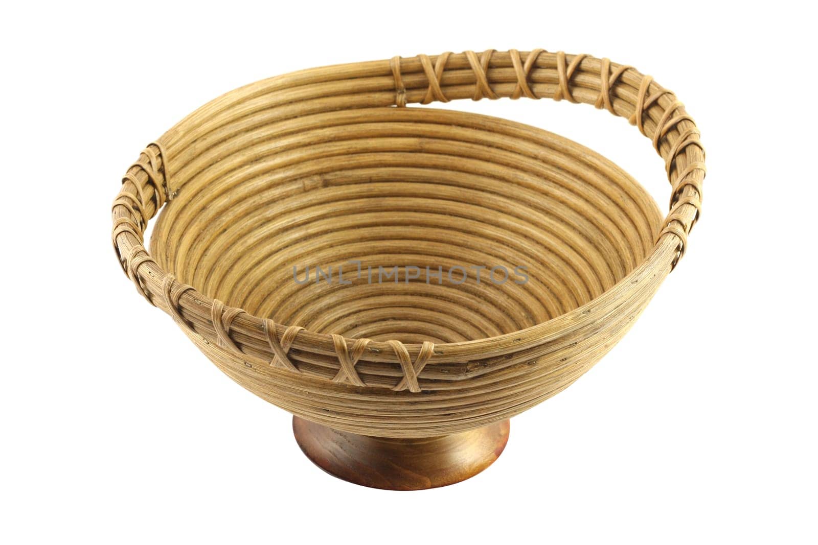 Empty wicker basket