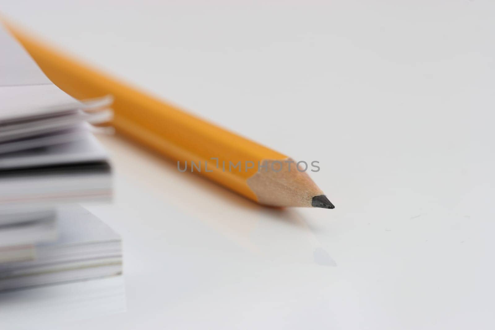 pencil on table
