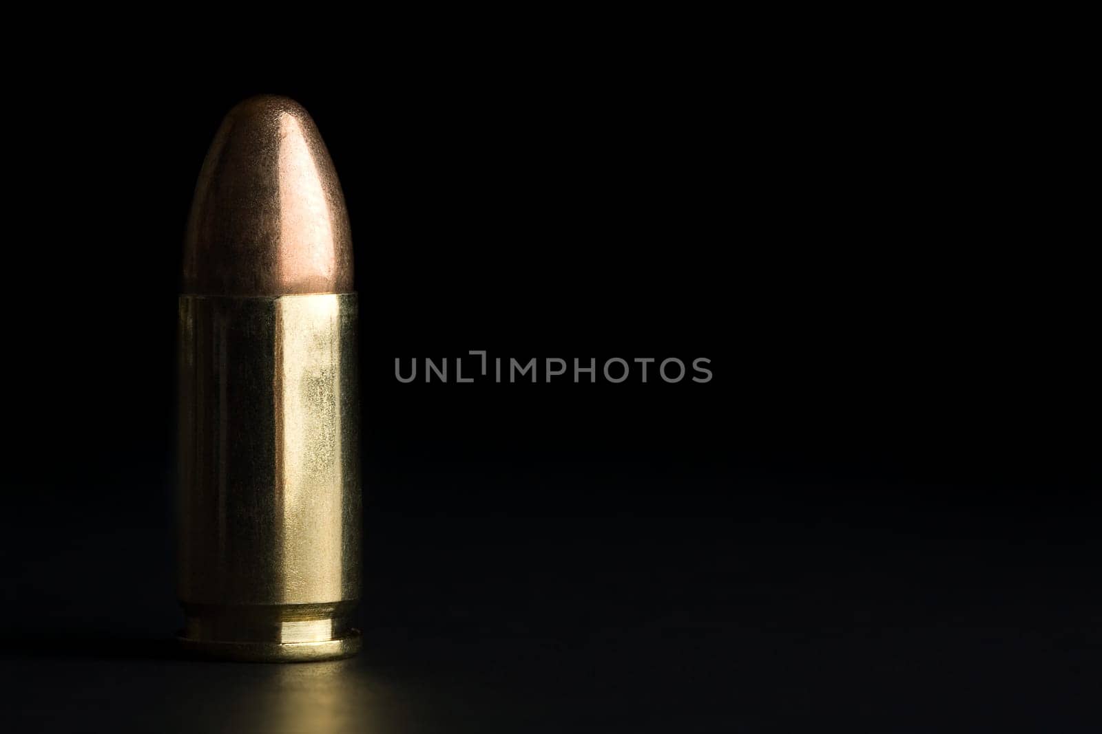 bullet 9mm on black