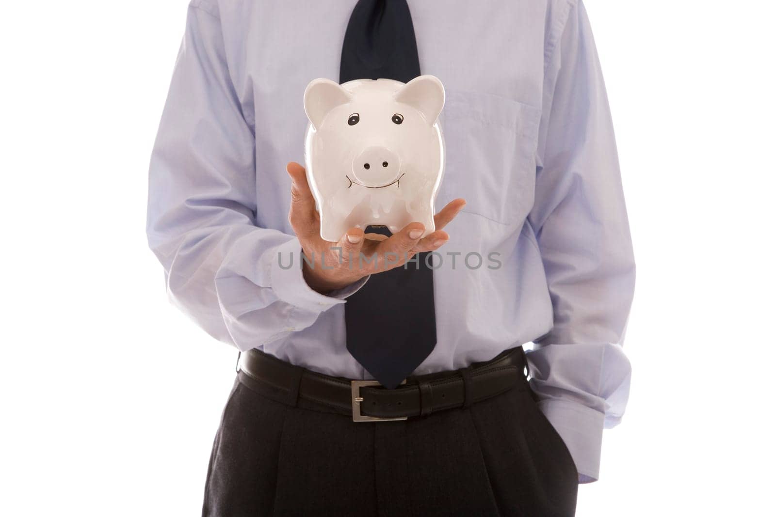 Man with piggy bank