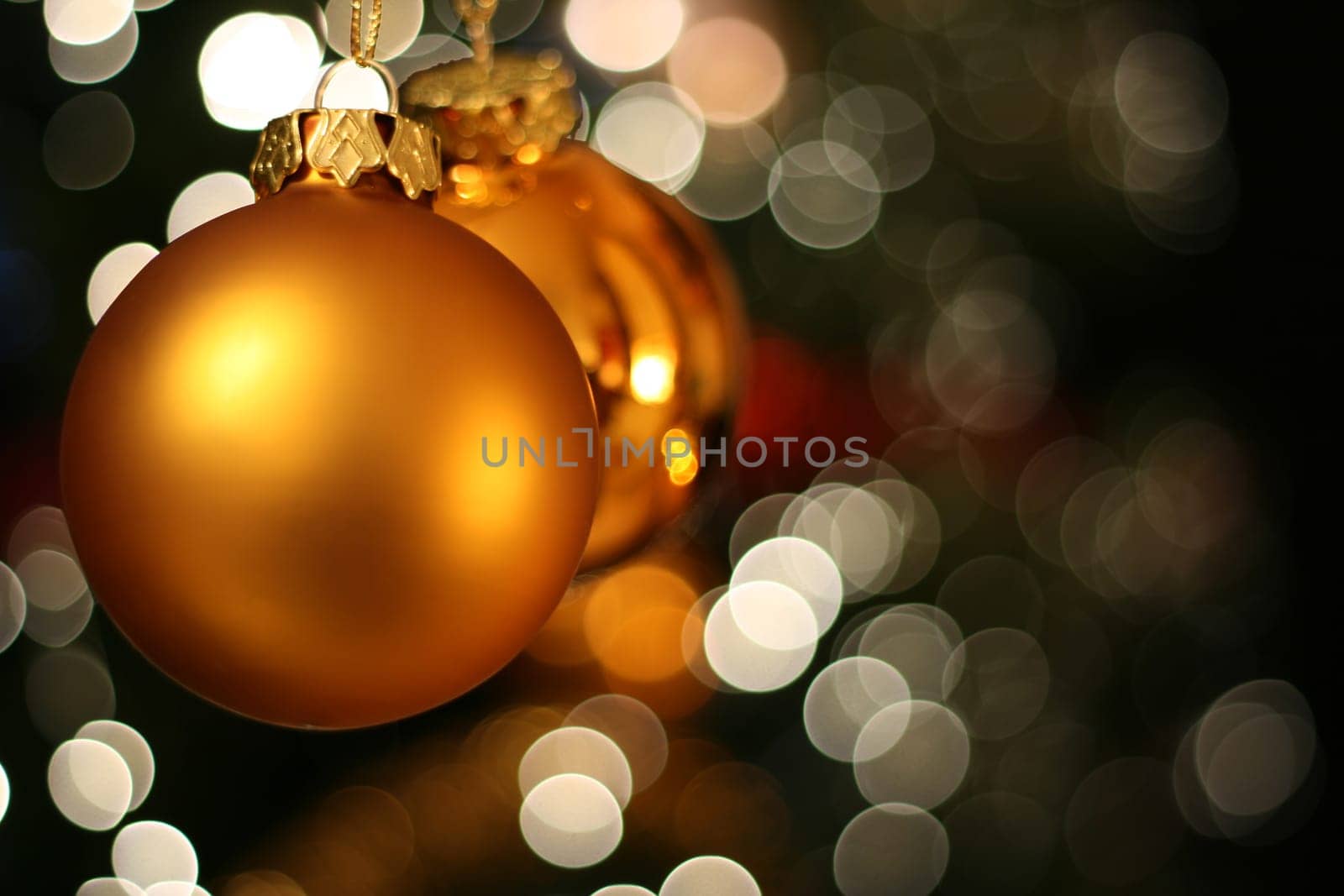 Christmas golden ball