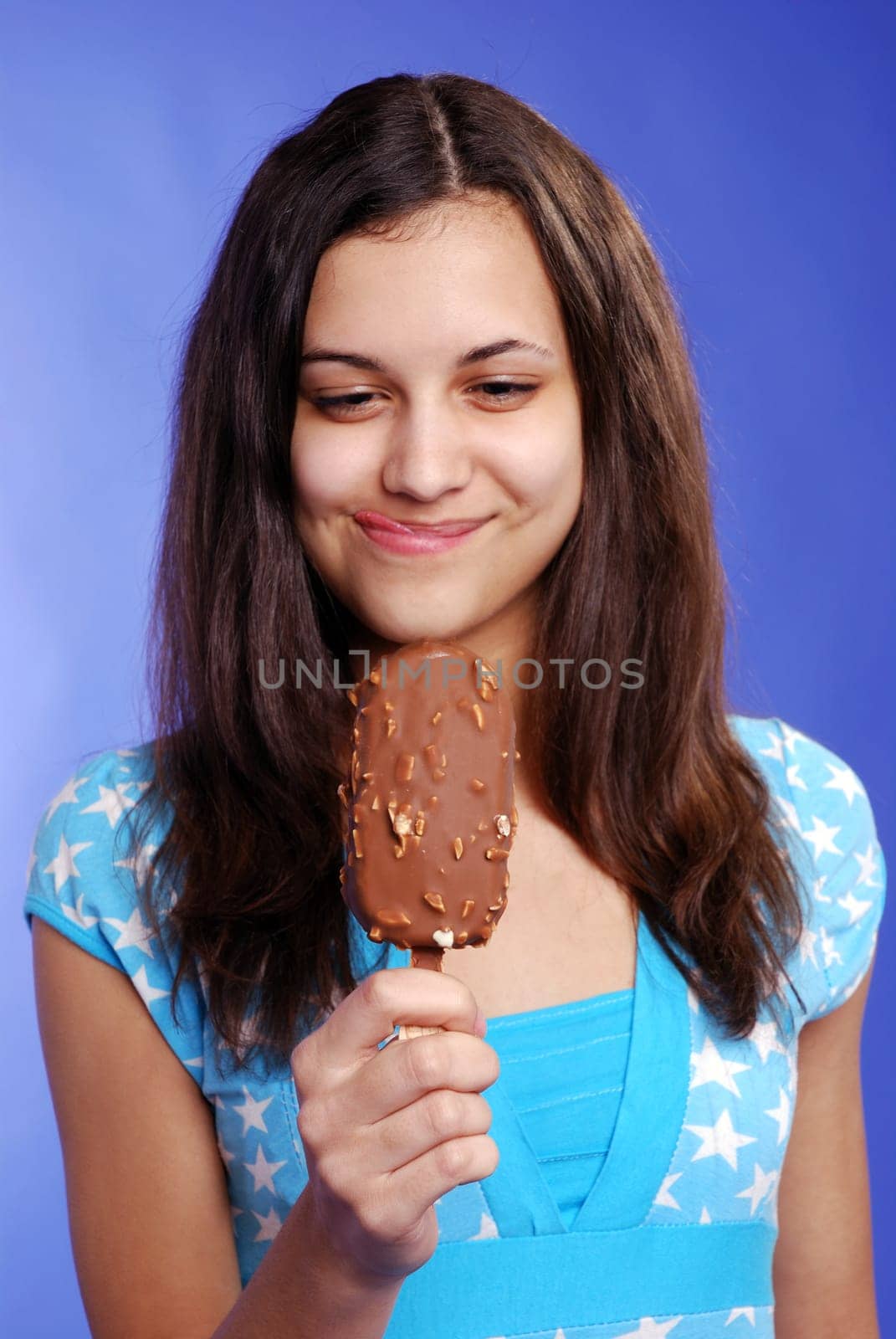 Eating ice cream