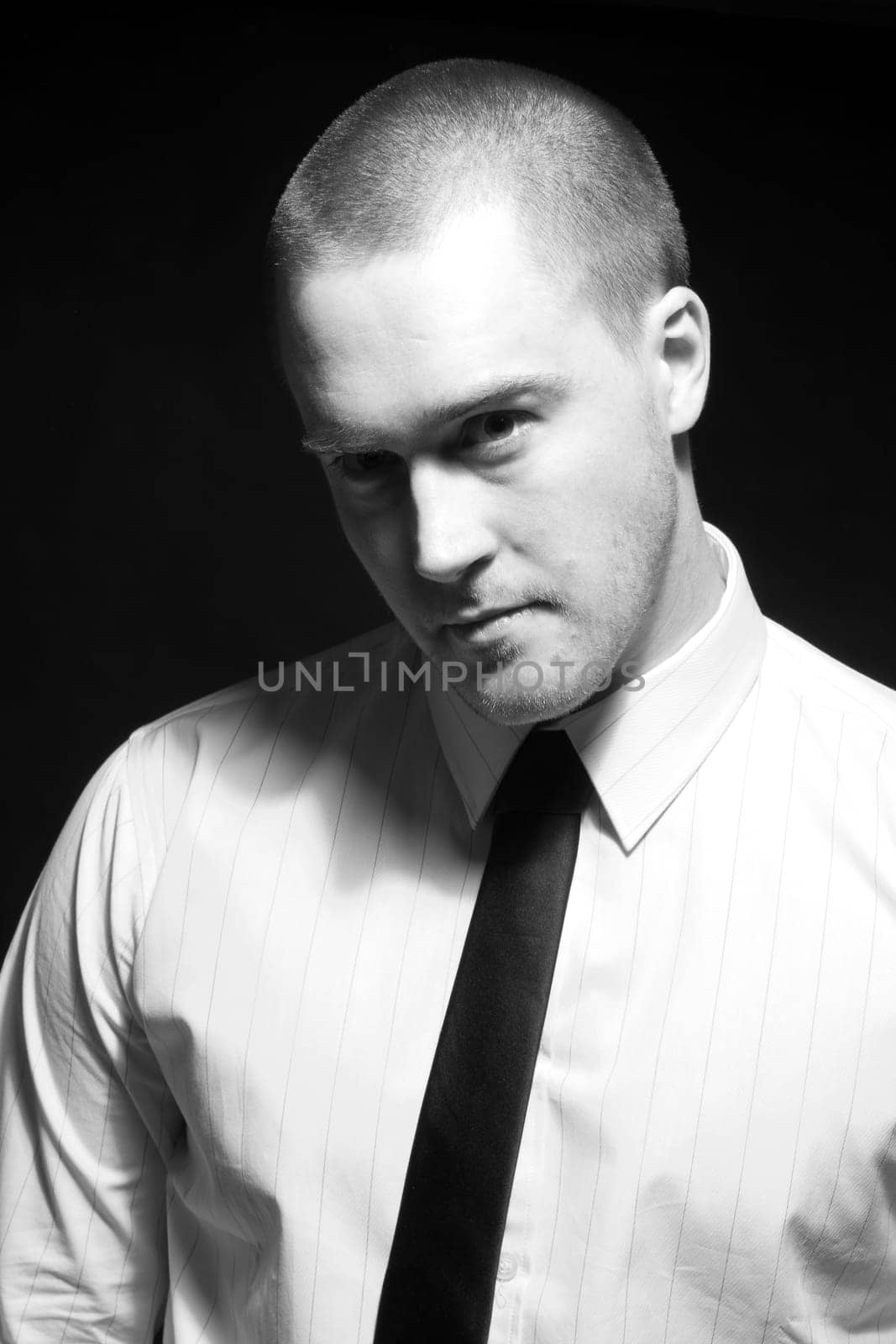 portrait in black and white