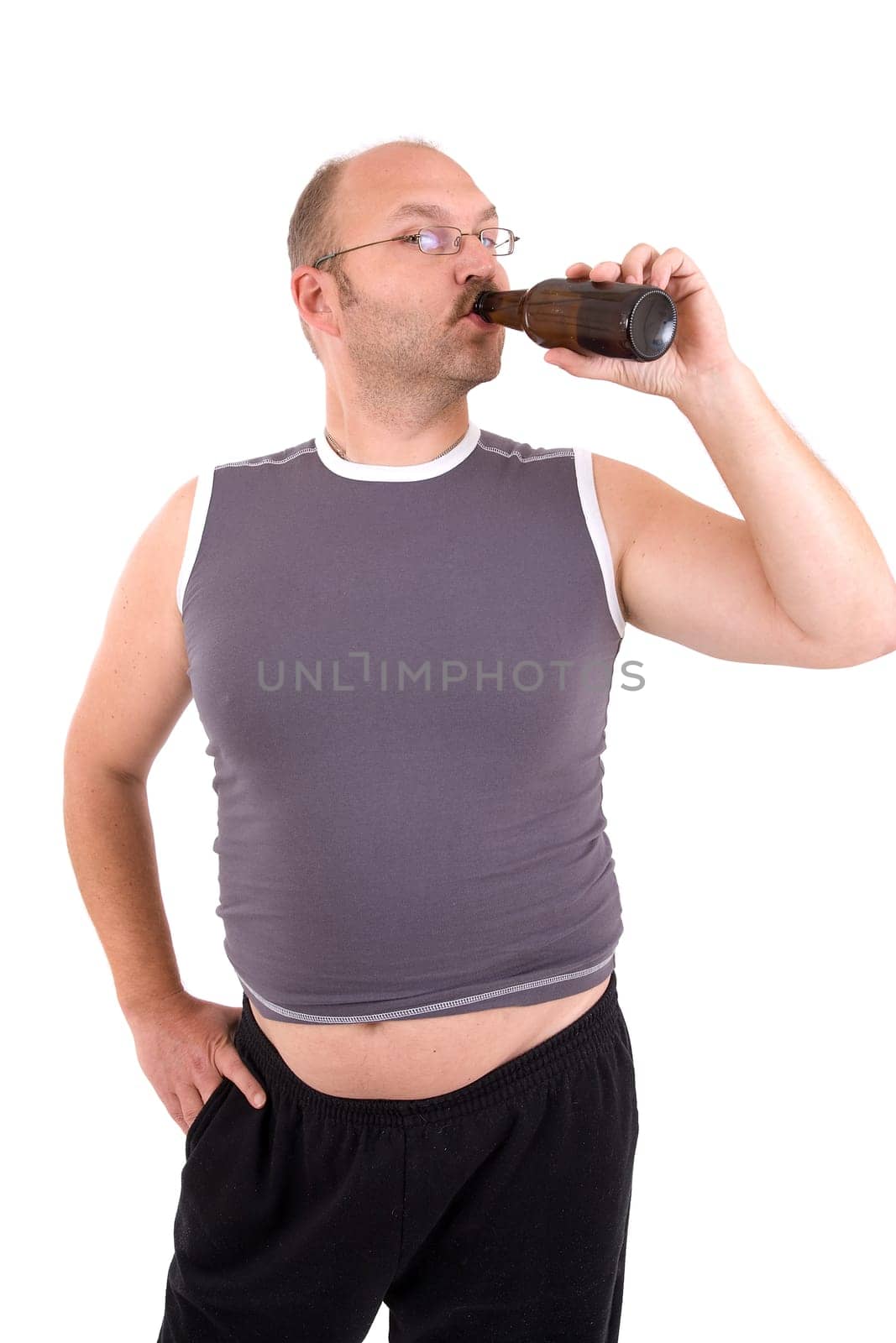 Having a drink