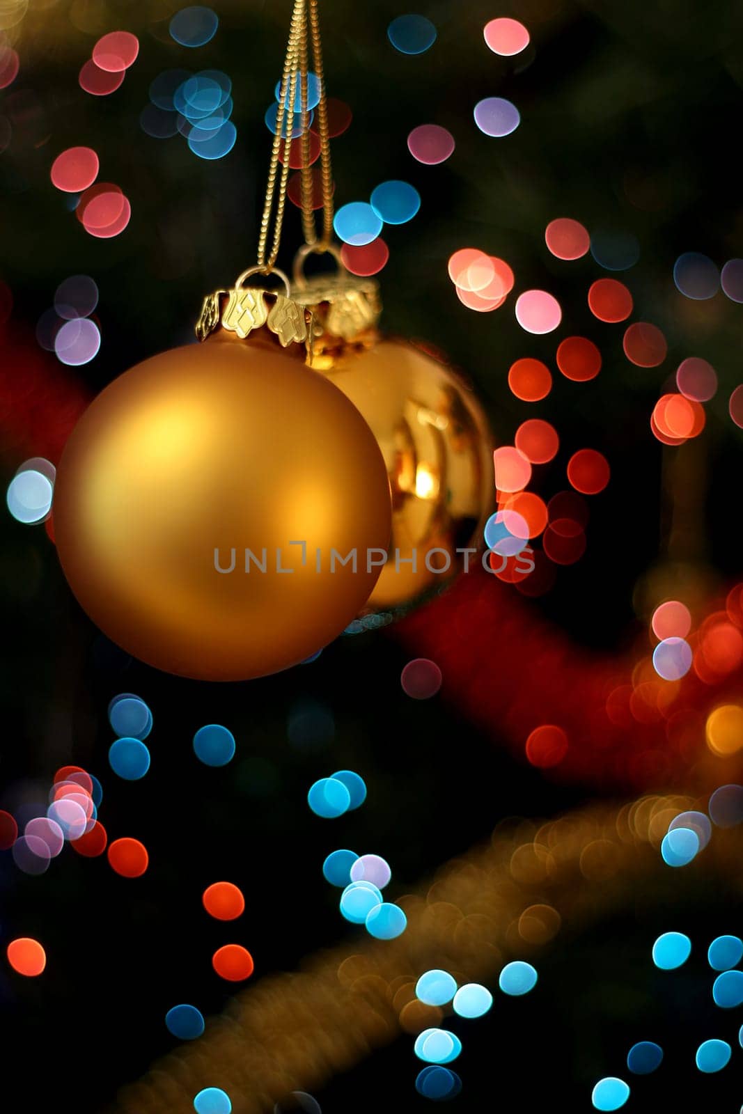 Christmas golden ball