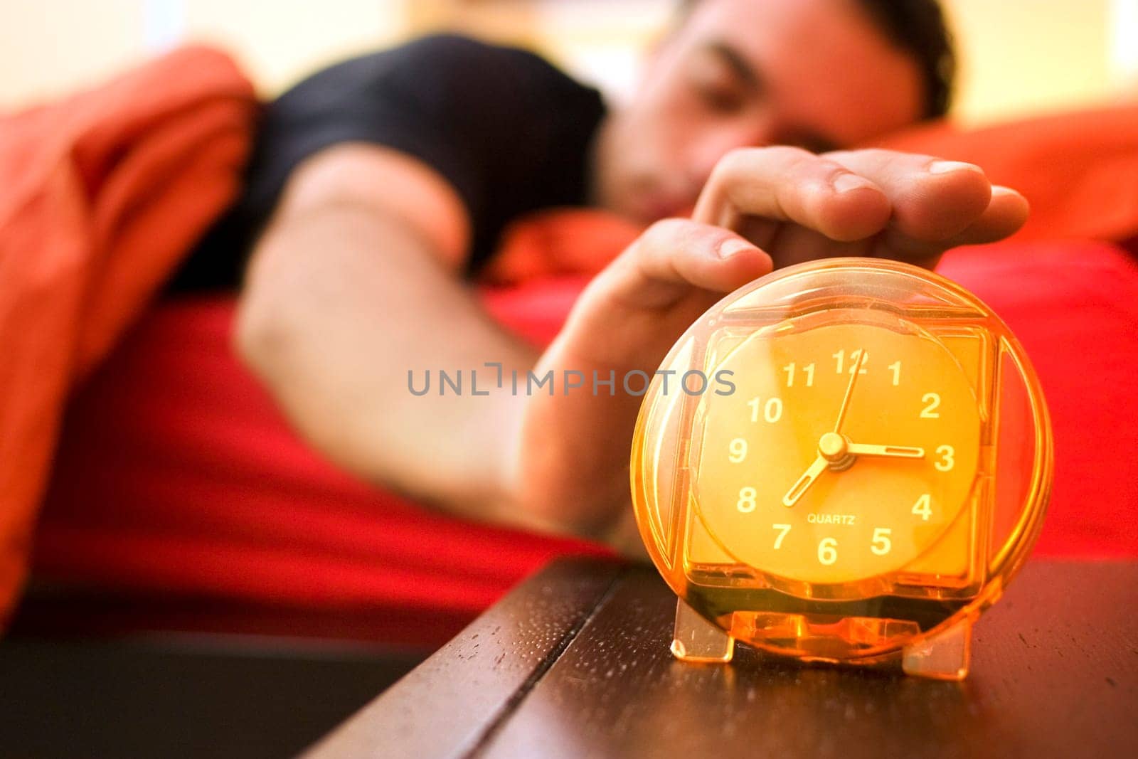 waking up