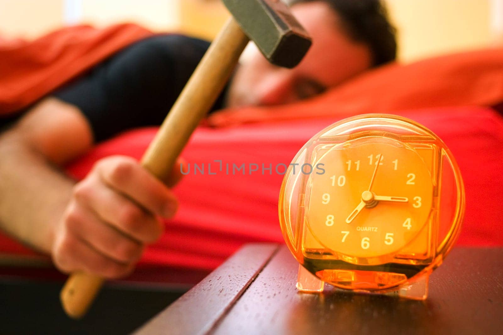 waking up