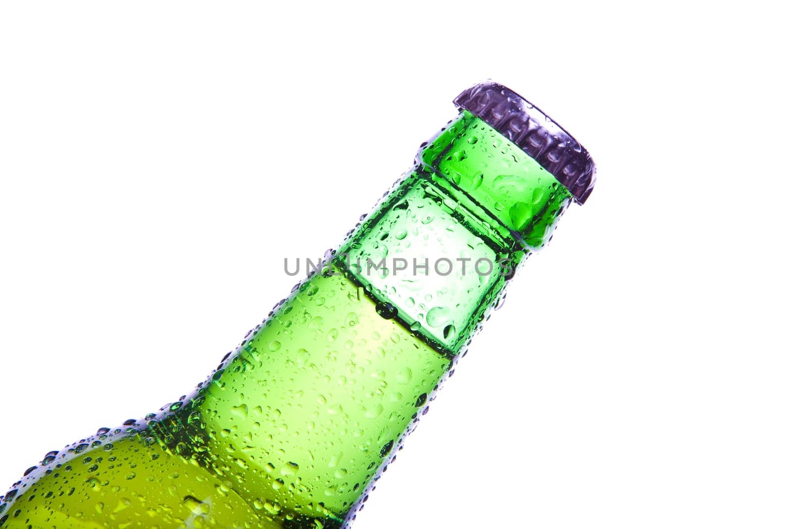 bottle closeup isolated