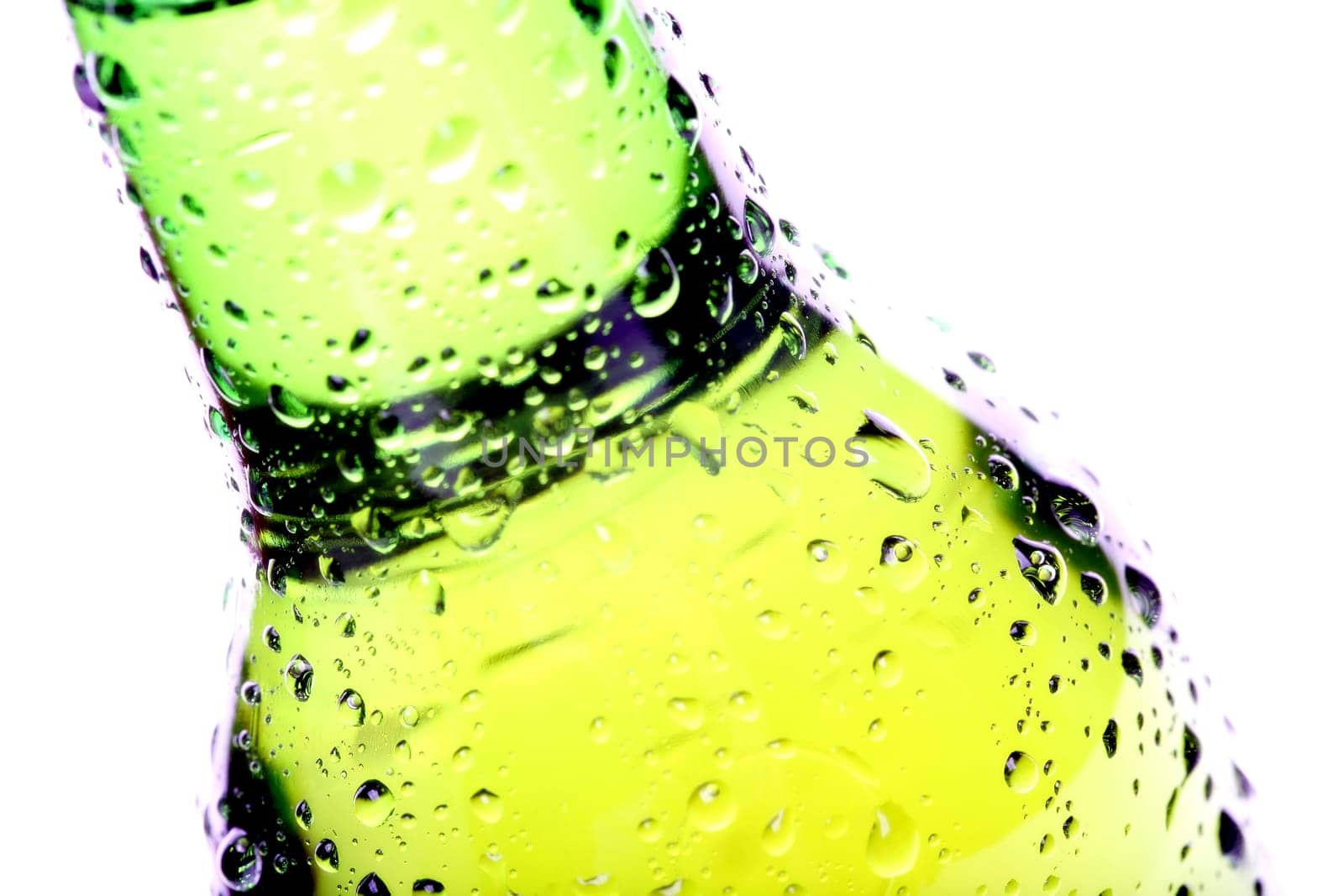 beer bottle abstract isolated