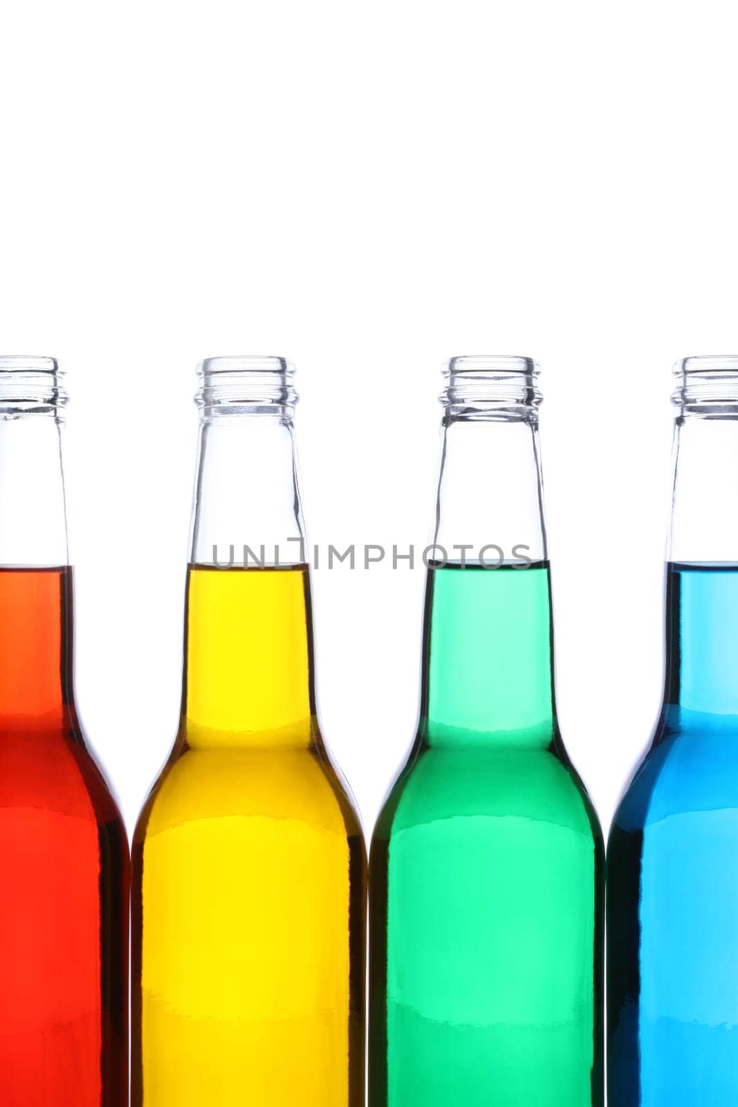 bottles isolated on white