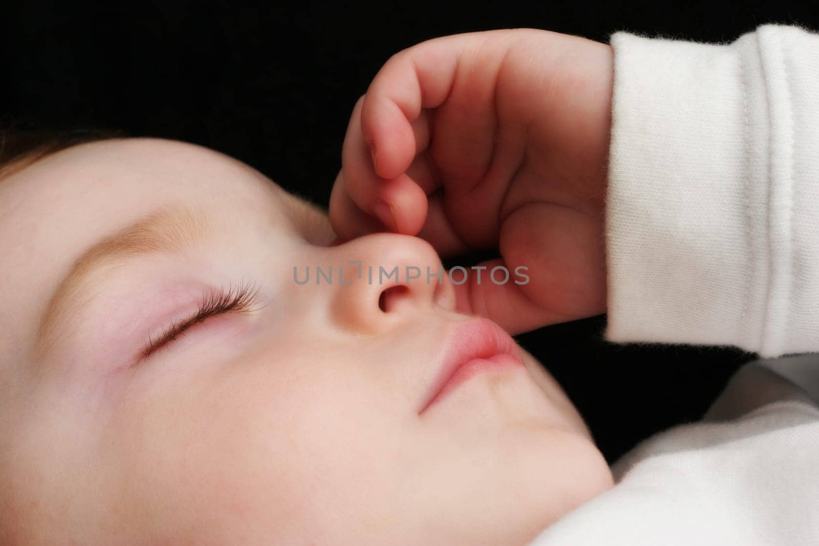 sleeping young boy