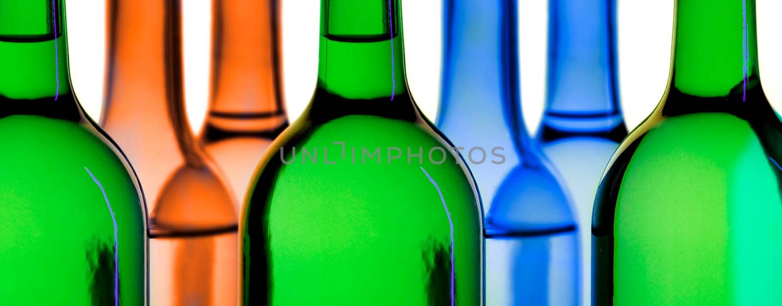 Bottles backlit