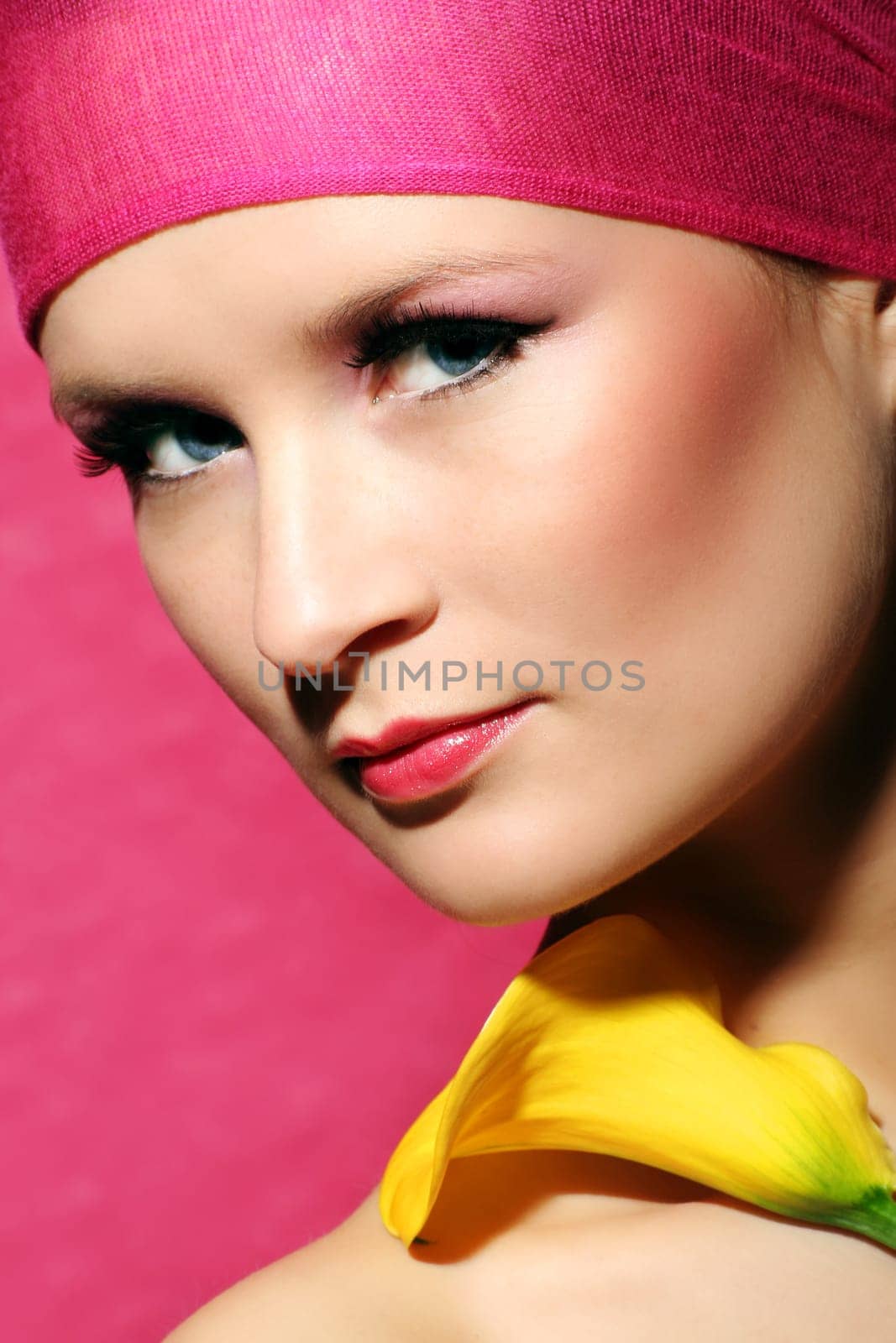 Beauty Portrait with Flower