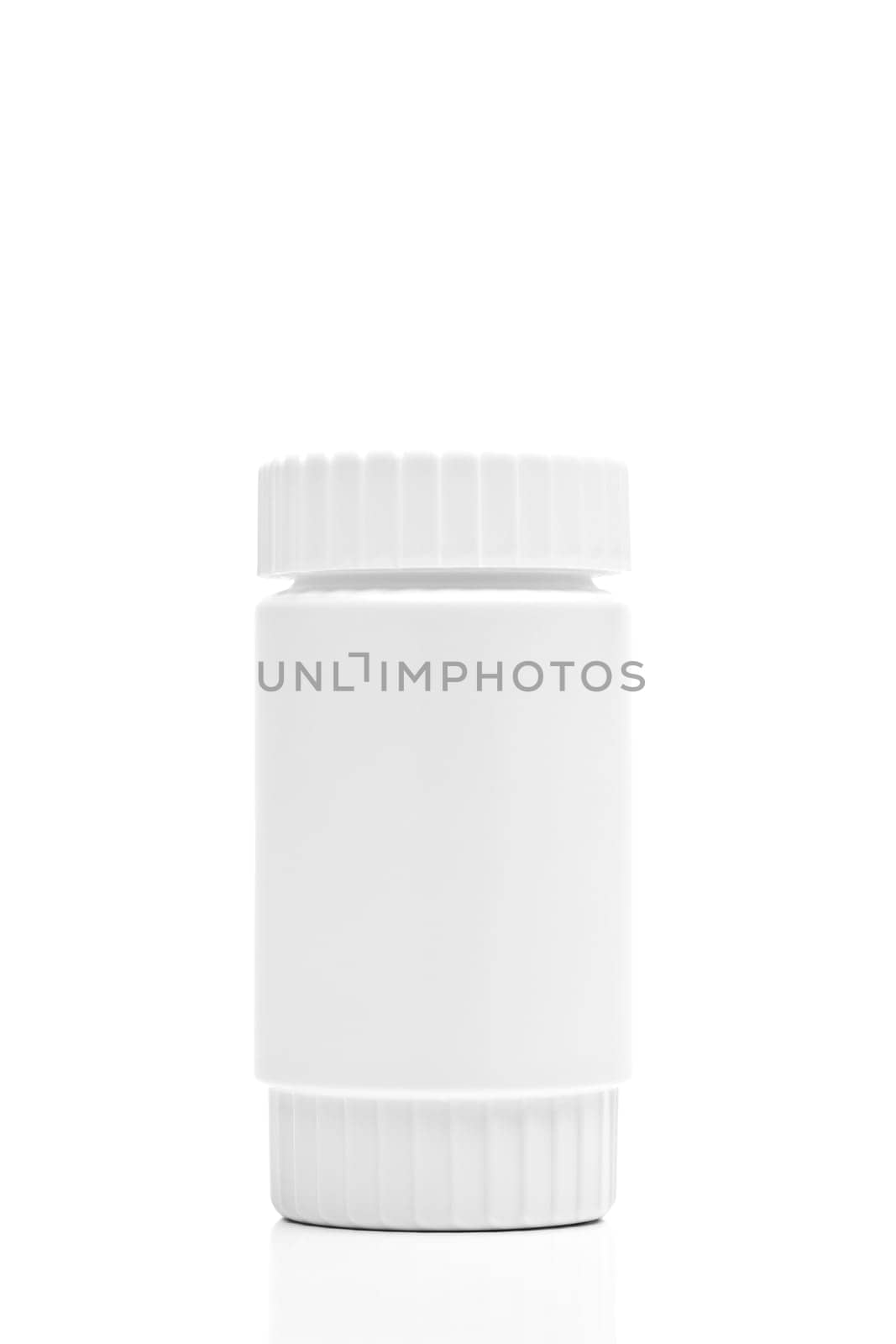 blank medicine bottle isolated