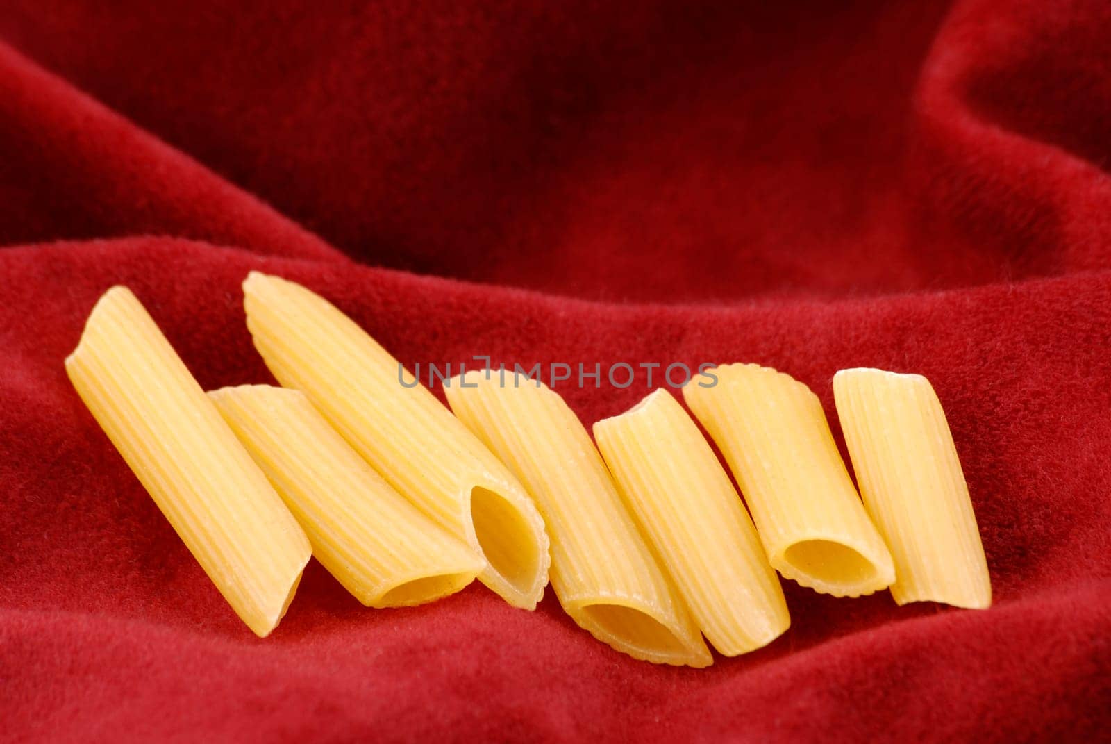 Pasta on velvet