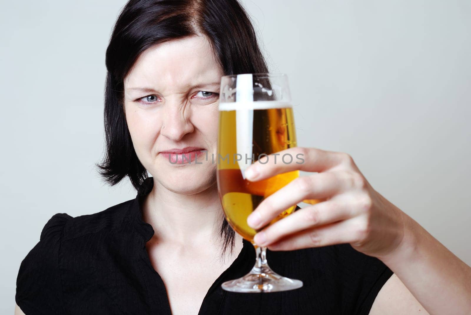 Woman with beer