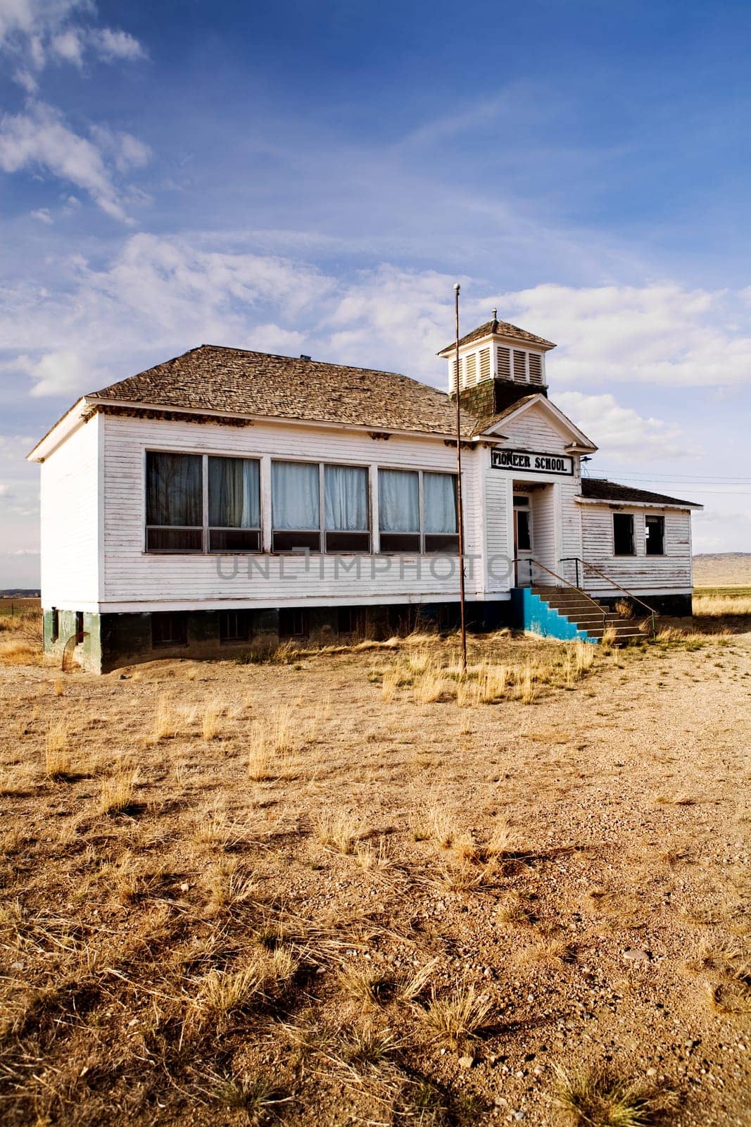 old abandoned pioneer school