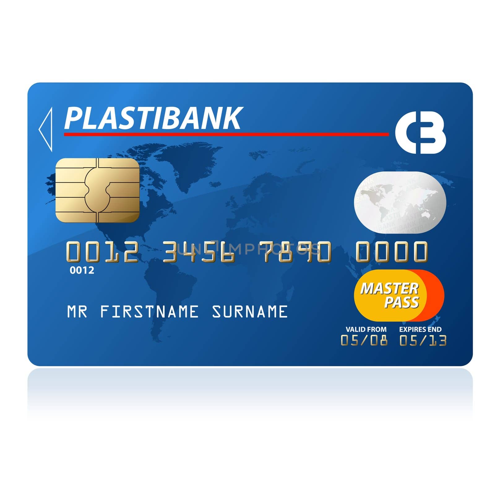 Blue credit card