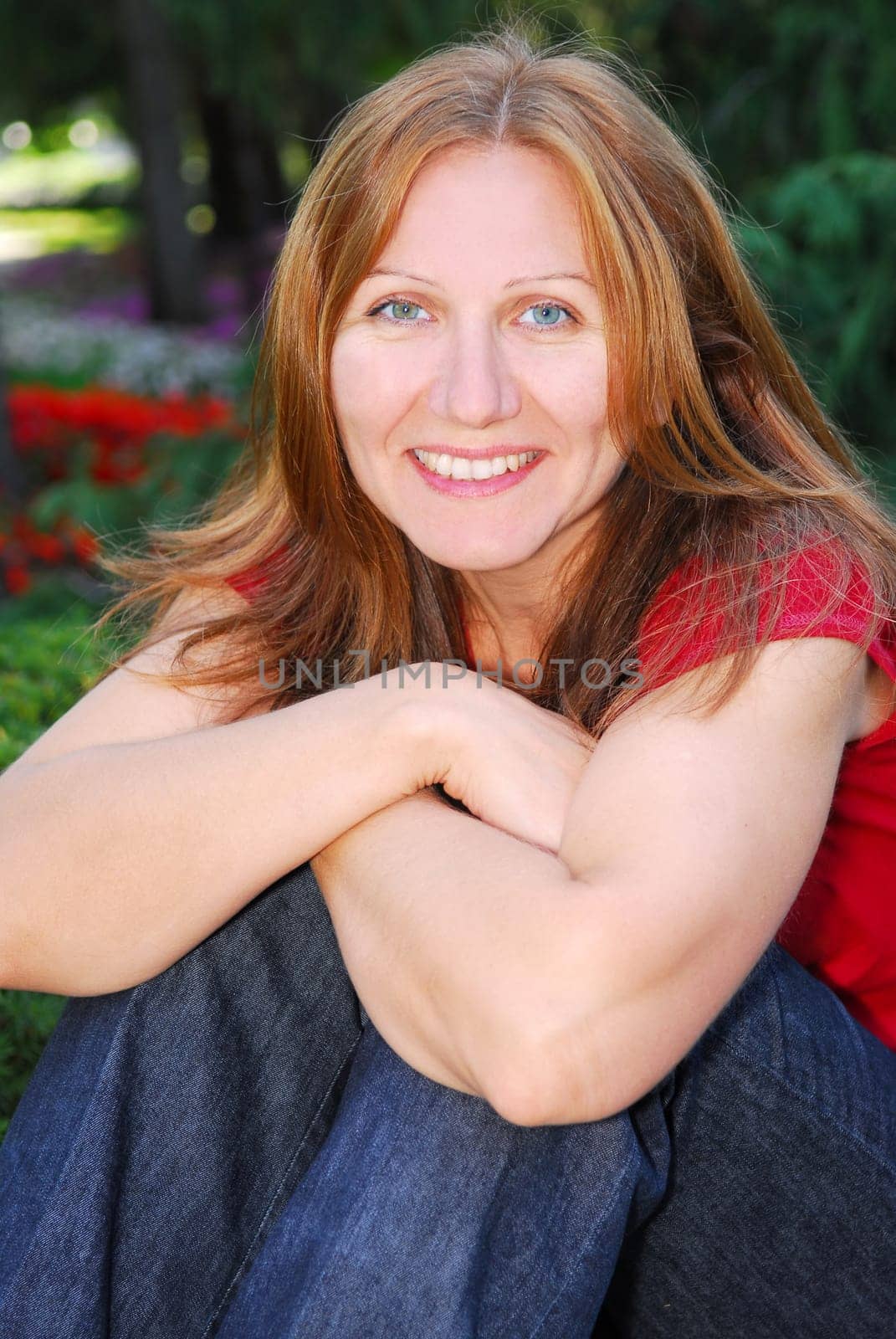 Smiling mature woman