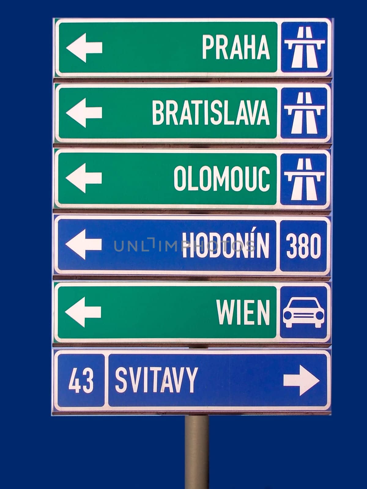 Czech republic - road sign