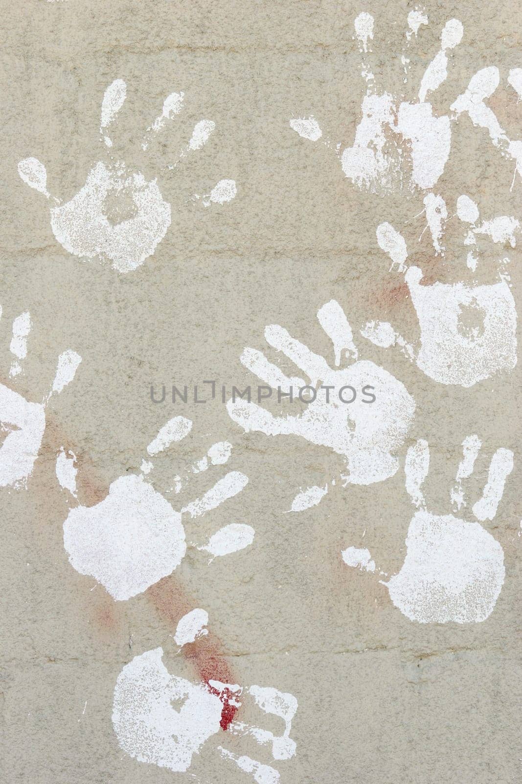 handprints on cement