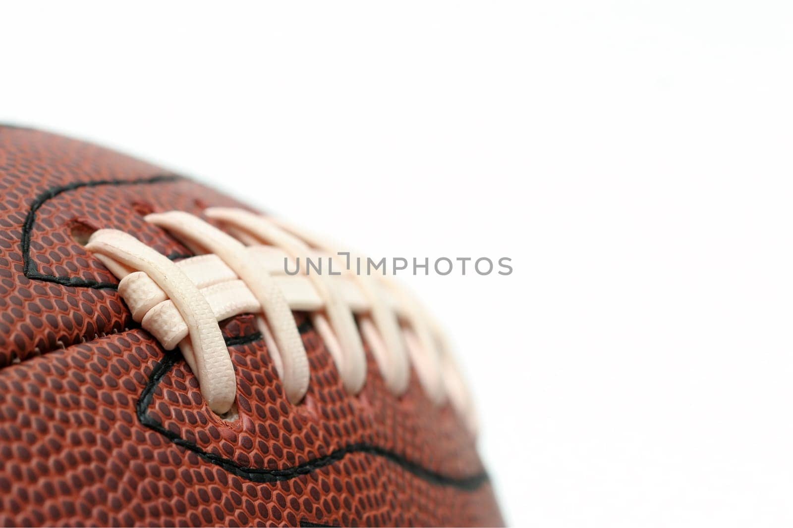 american football macro over white