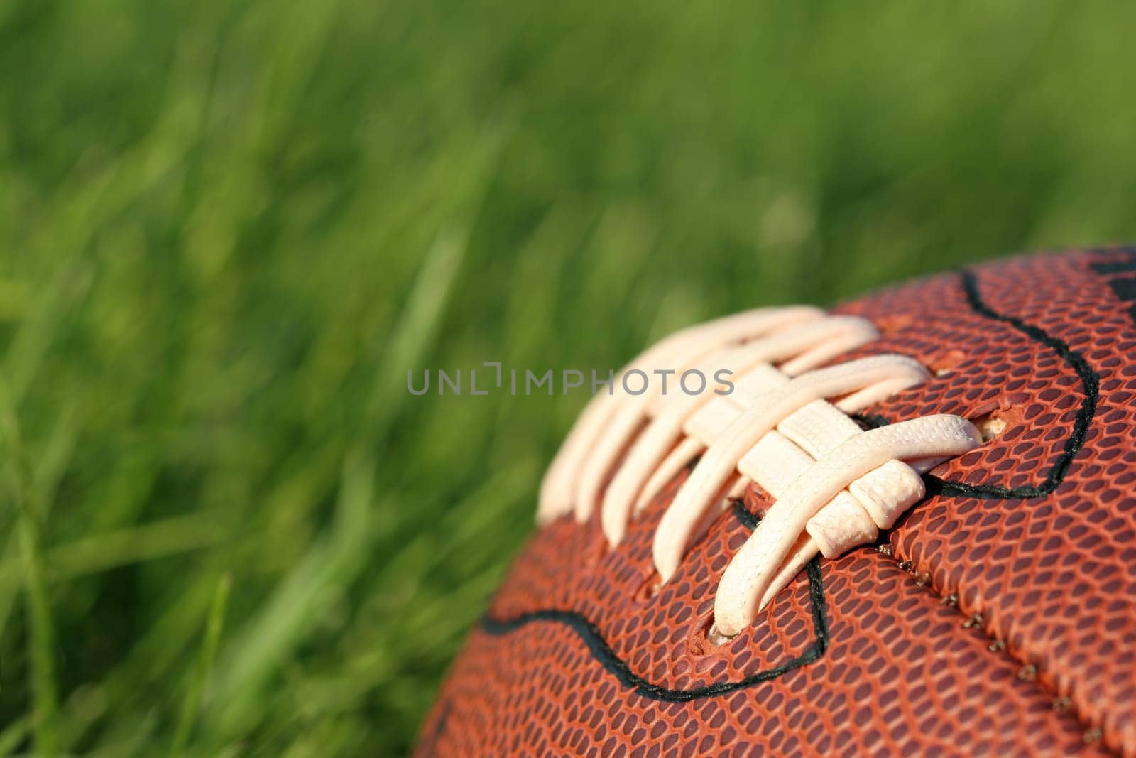 football in the grass
