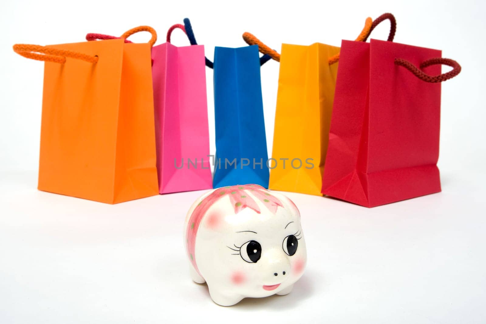 colorful paper bags for shopping