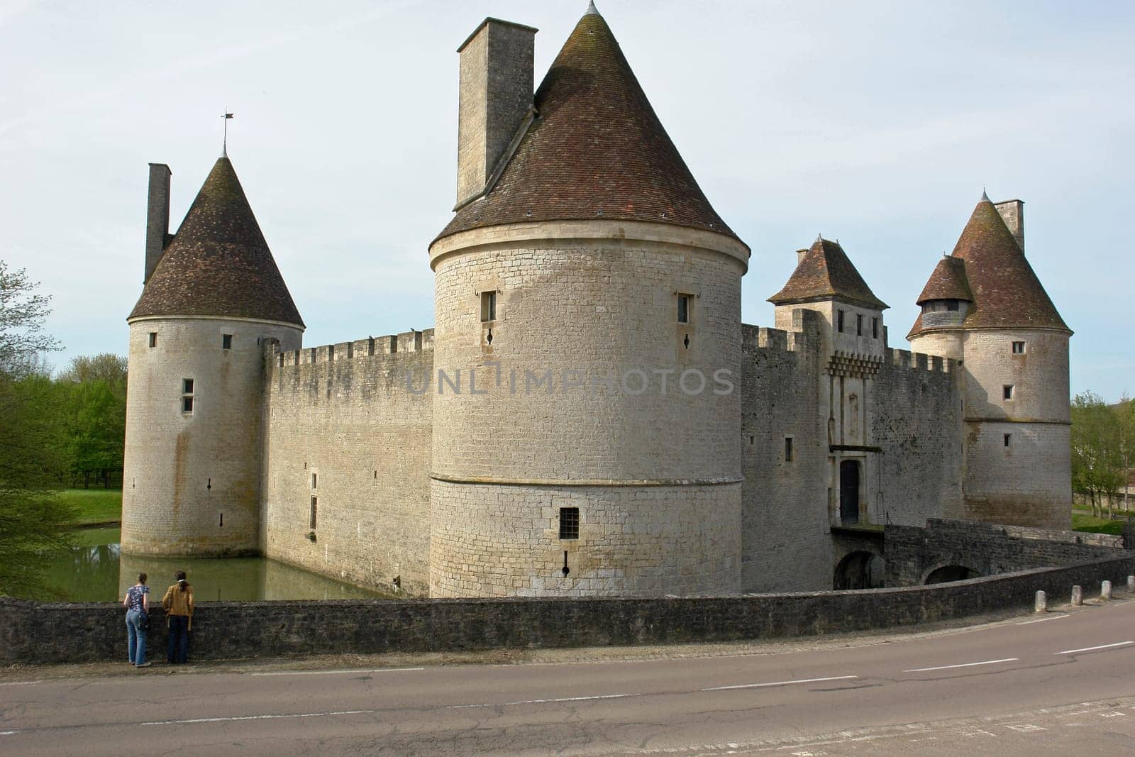 Moated castle in Burgundy