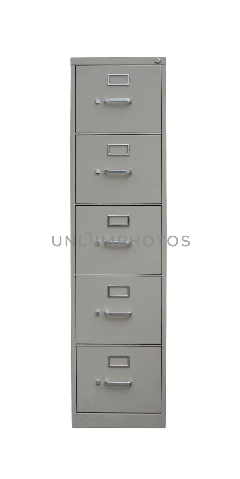 Isolated filing cabinet with path