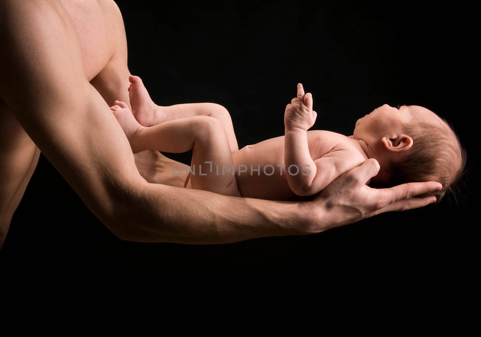 baby giving the middle finger