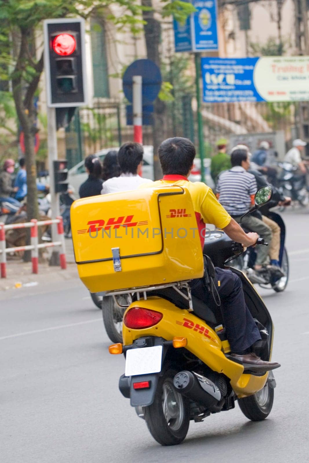DHL courier driver