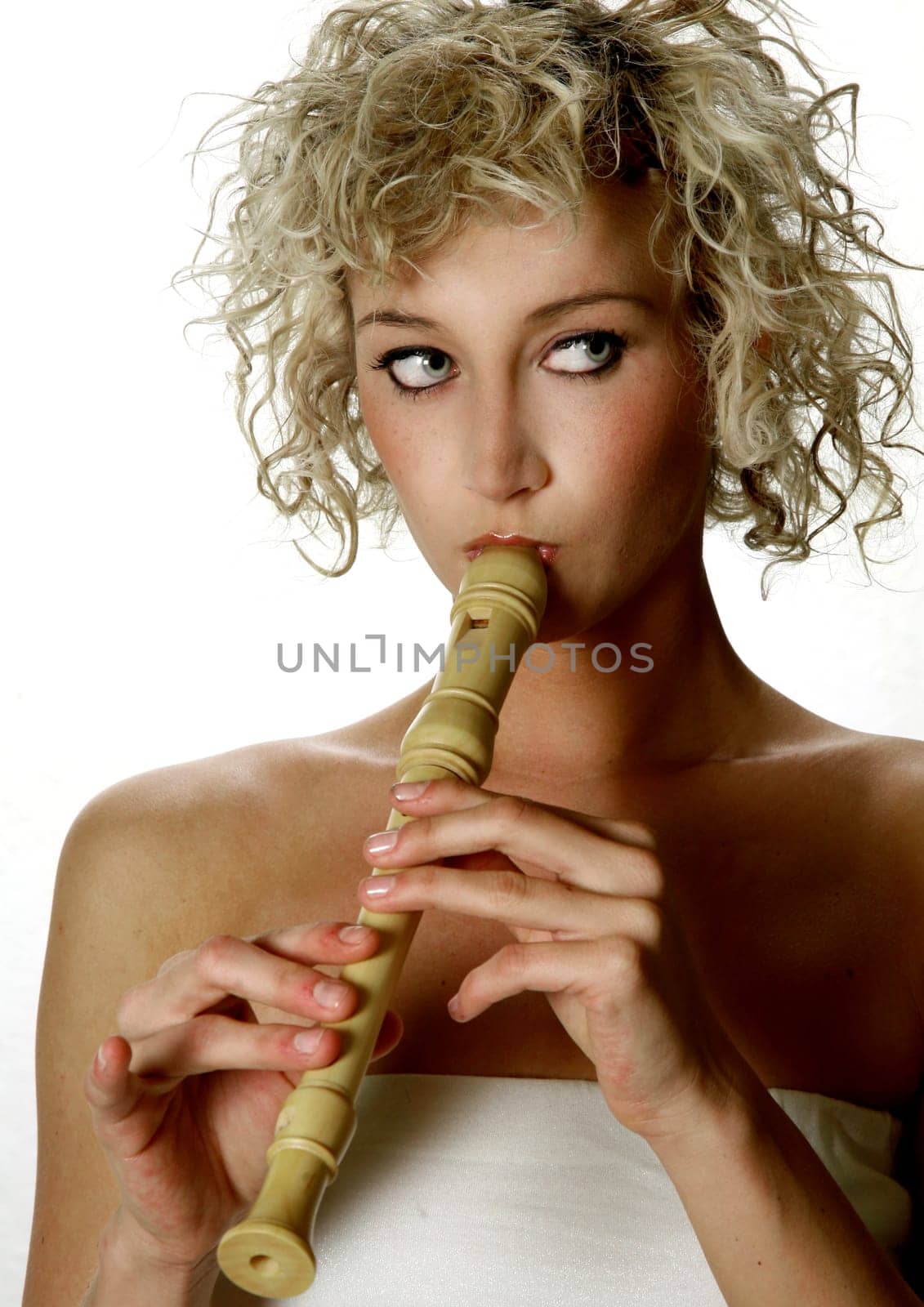 Gilr with recorder