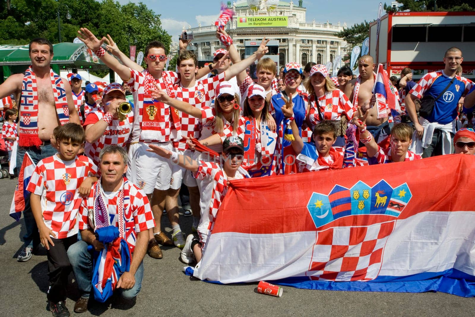 Croatia fans at Euro 2008